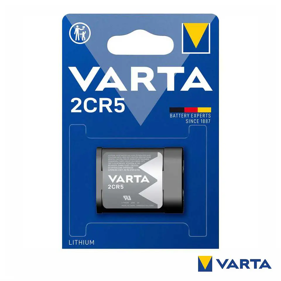 Pilha Lithium 2CR5 6v Blister VARTA 1