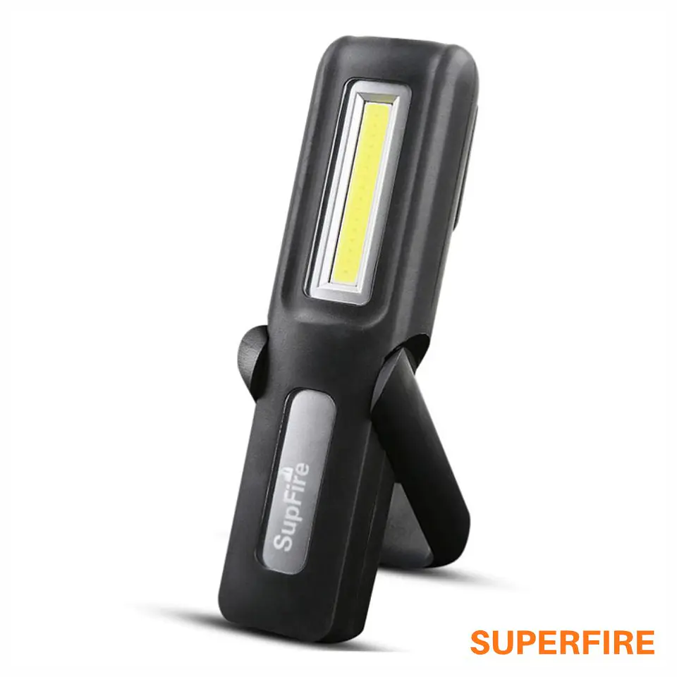 Lanterna de Trabalho C/ Íman E Gancho 3WLED+3WCOB SUPERFIRE 1
