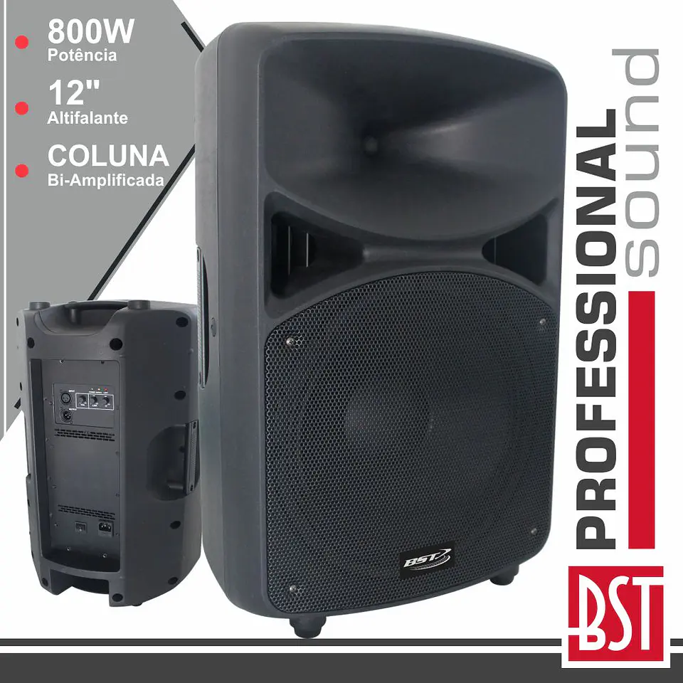 COLUNA BI-AMPLIFICADA PRO 12