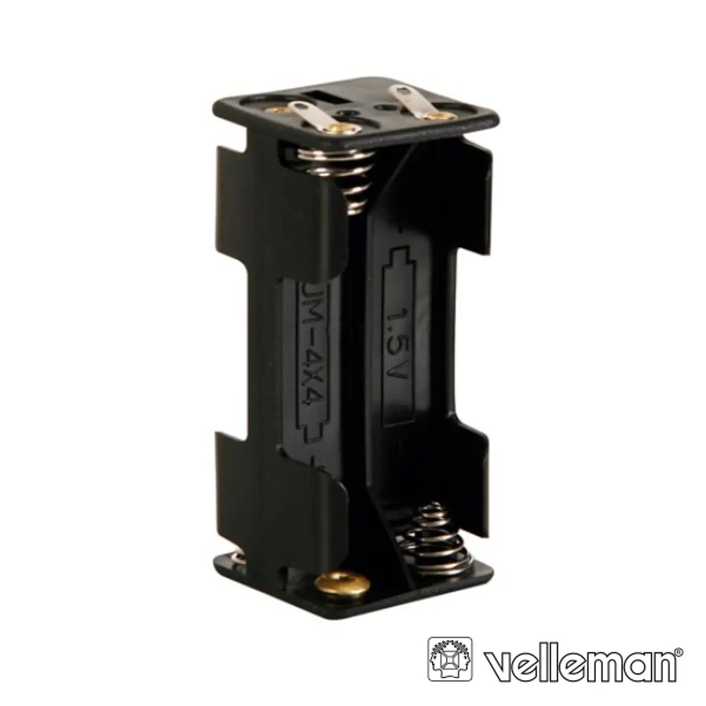 SUPORTE P/ 4 PILHAS AAA C/ TERMINAIS P/ SOLDAR VELLEMAN 1