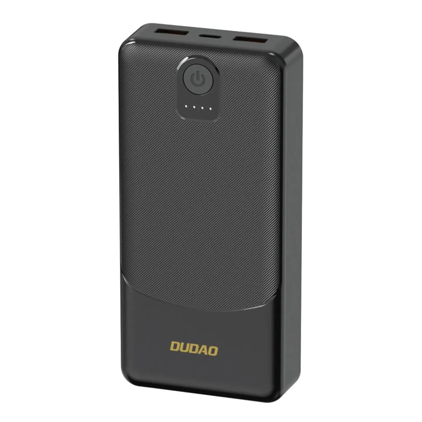 Powerbank 10000mAh C/ 2xUSB-A 1xUSB-C 2.4A Preto 1