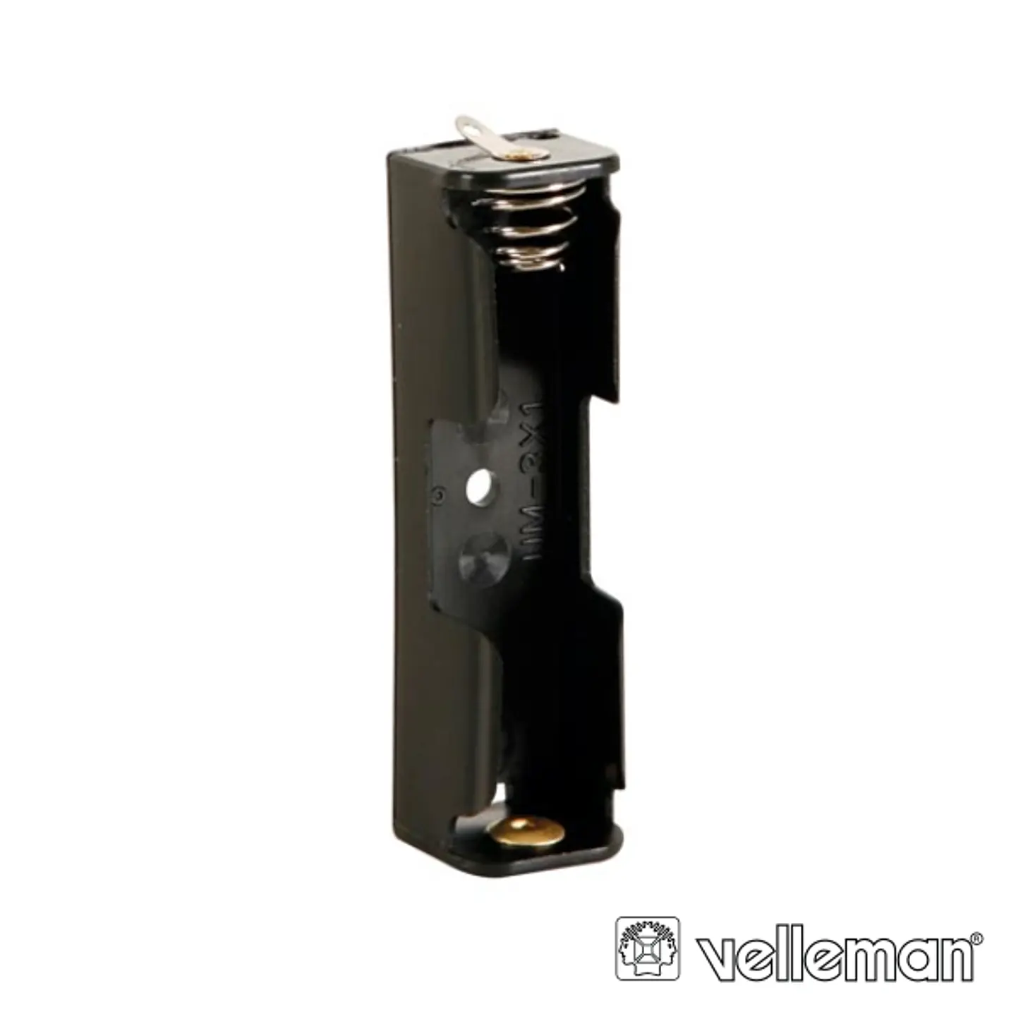 SUPORTE P/ 1 PILHA AA C/ TERMINAIS P/ SOLDAR VELLEMAN 1