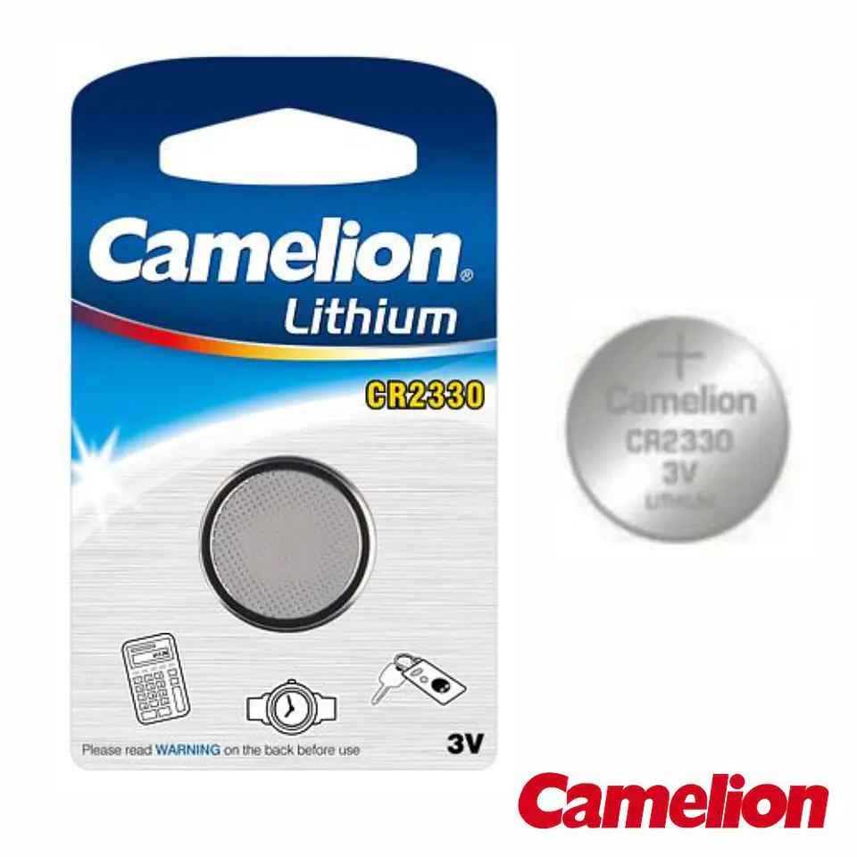 PILHA BOTÃO CR2330 3V 260MA BLISTER CAMELION 1