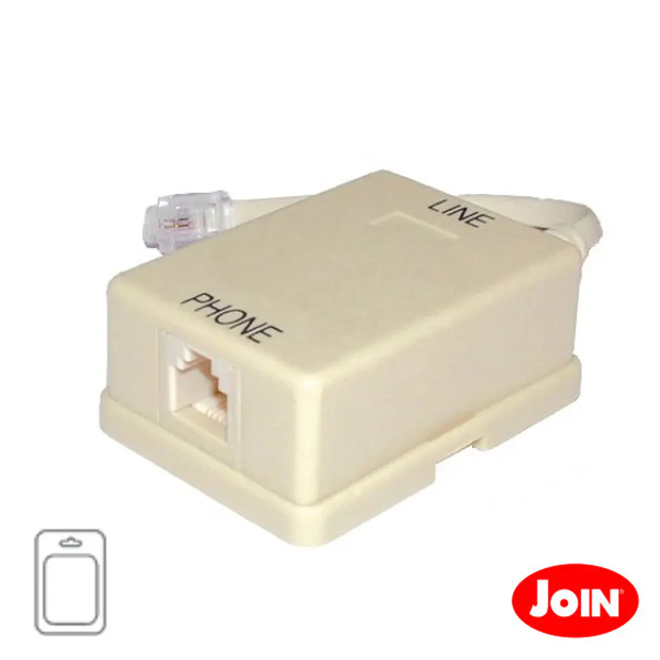 FILTRO ADSL SIMPLES 6P2C BLISTER 1