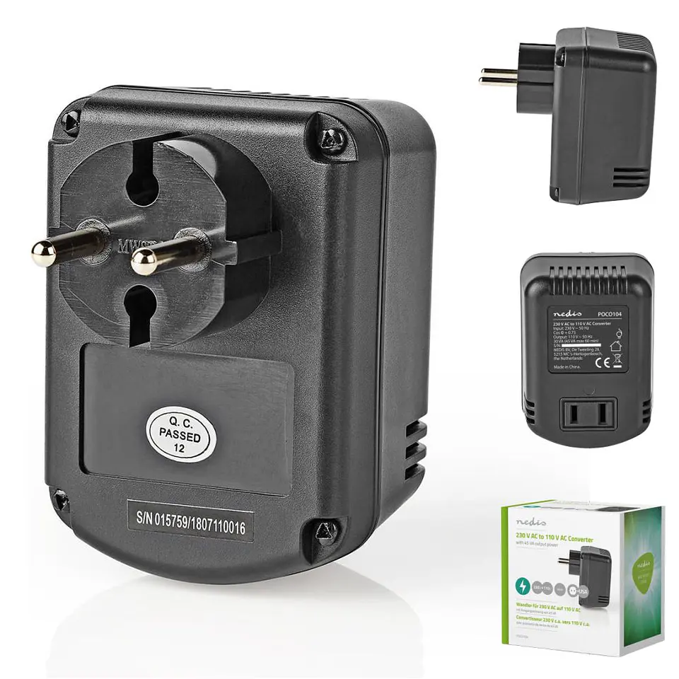 Conversor 230V - 110V 45W NEDIS 1