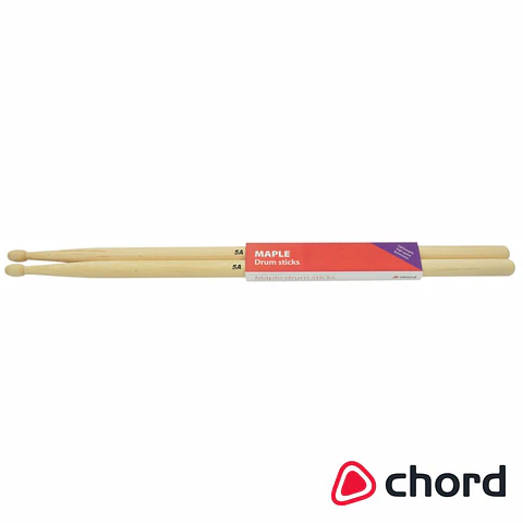 Baquetas Para Bateria 5A Ponta Madeira Maple CHORD