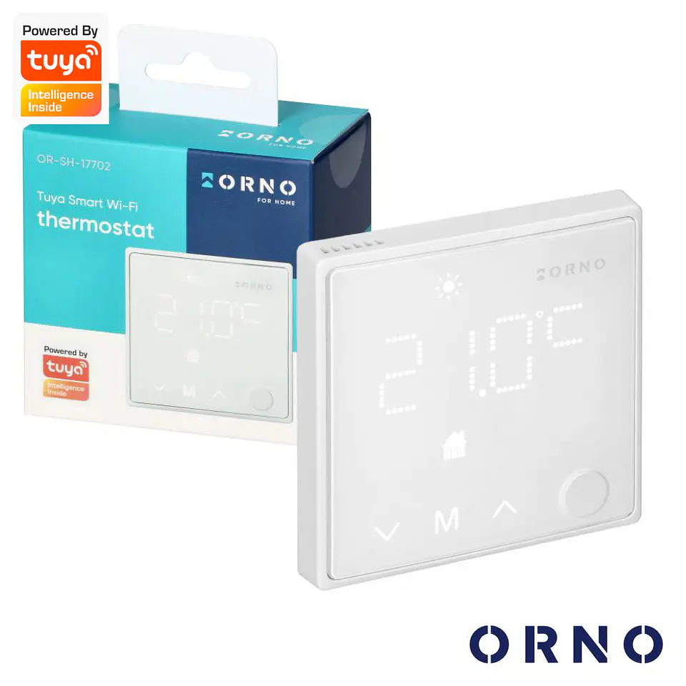 Interruptor Termostato de Parede C/ WiFi TUYA ORNO 1