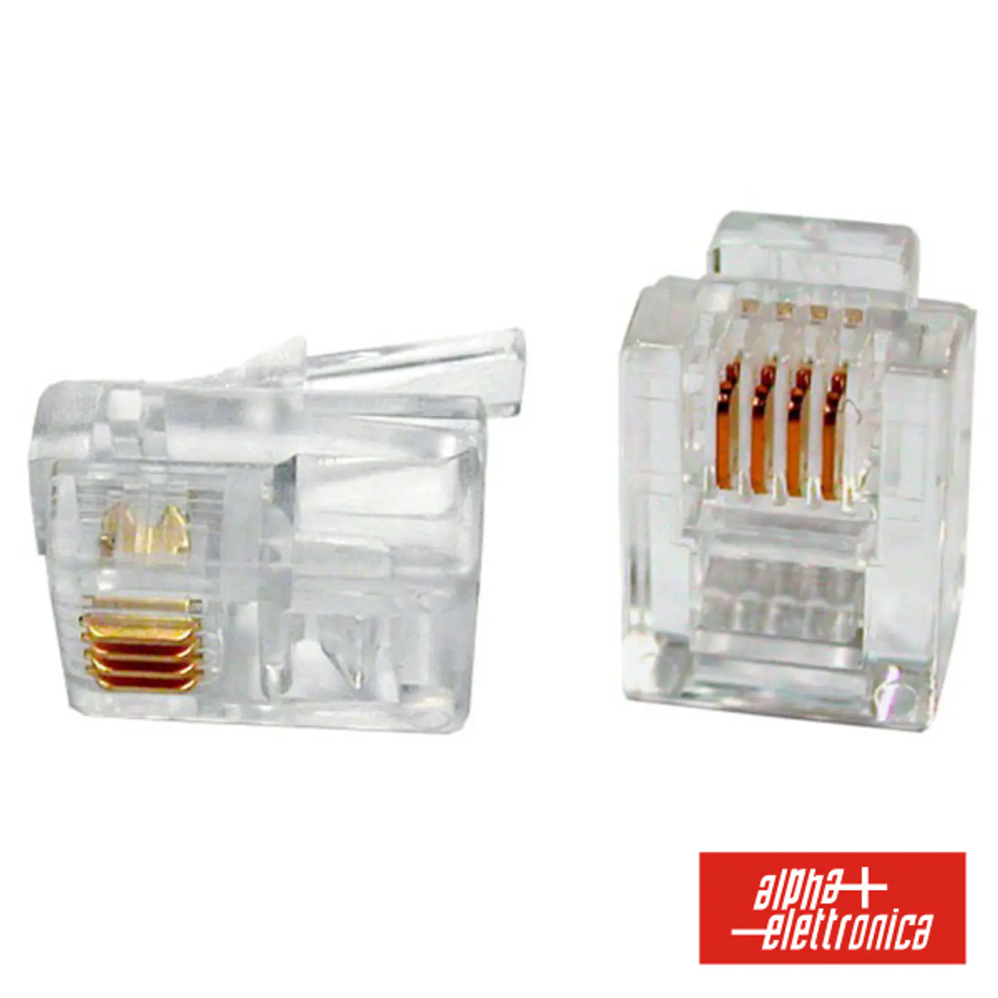 FICHA TELEFONE RJ11 MODULAR 6P4C 1