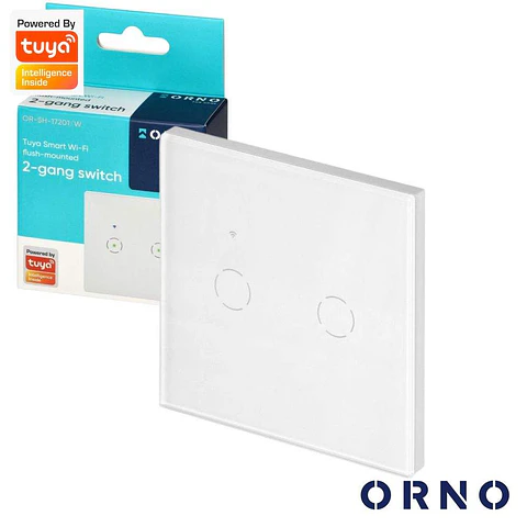 Interruptor Parede Wifi C/ Painel Tátil De 2 Vias ORNO