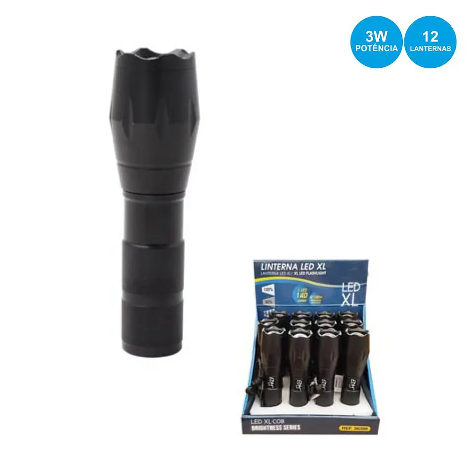 EXPOSITOR 12 LANTERNAS LED CREE XML-T6 1