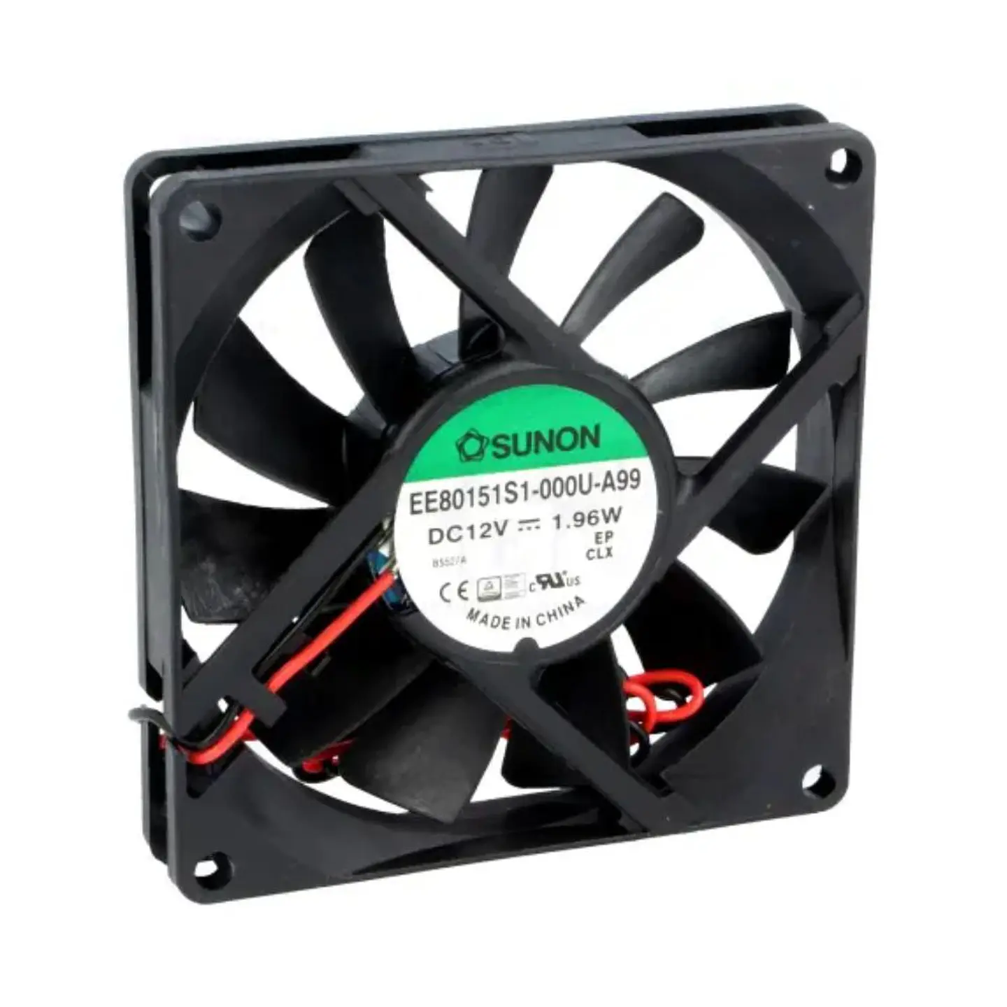 Ventoinha 12VDC 80x80x15mm 2 Fios EE80151S1-000U-A99 SUNON 1
