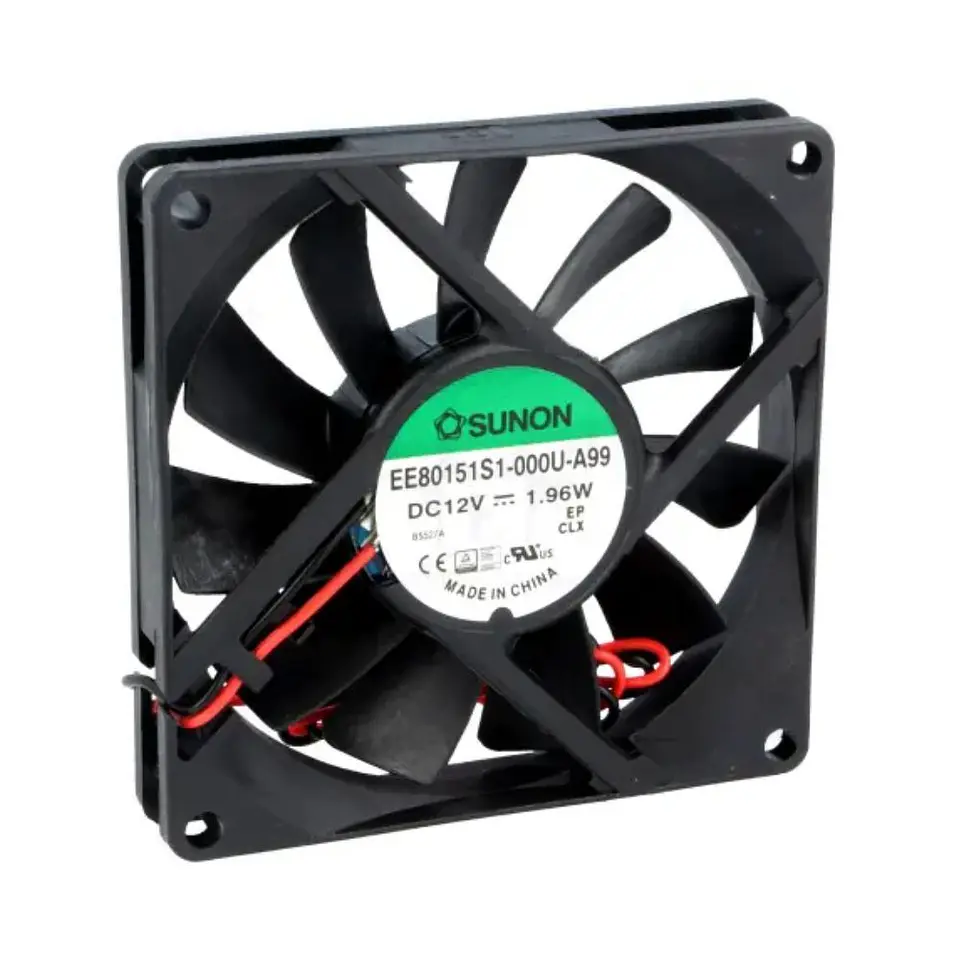 Ventoinha 12VDC 80x80x15mm 2 Fios EE80151S1-000U-A99 SUNON 1