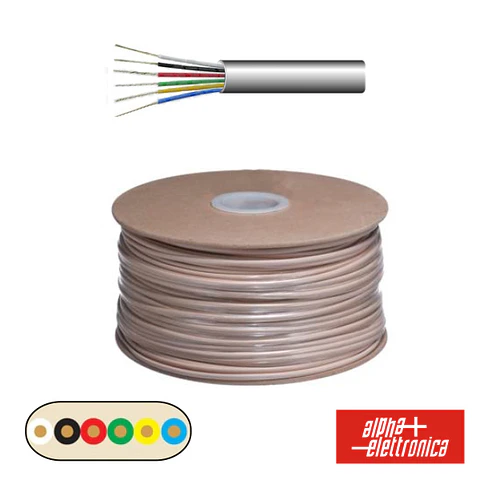 CABO TELEFONE 6 CONDUTORES 6x0.14MM DIM 6.9X2.55