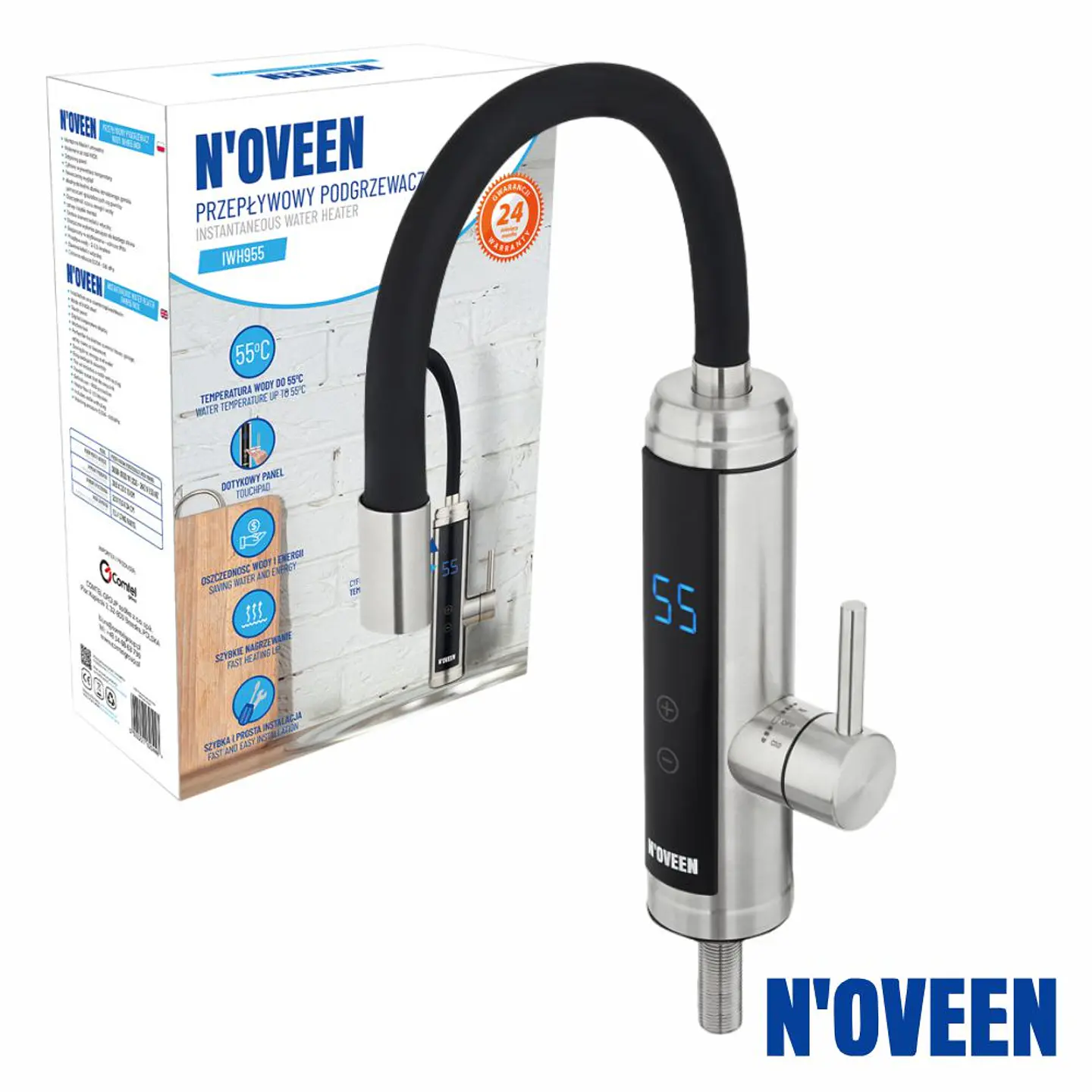 Torneira Elétrica de Bancada 230V 3000W IPX4 NOVEEN 1