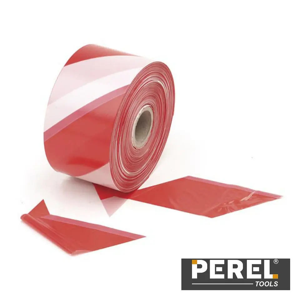 Fita De Sinalização Vermelha/Branca - 500M PEREL 1