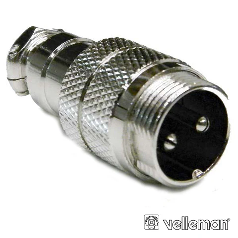 FICHA 2P MACHO P/ SOLDAR VELLEMAN