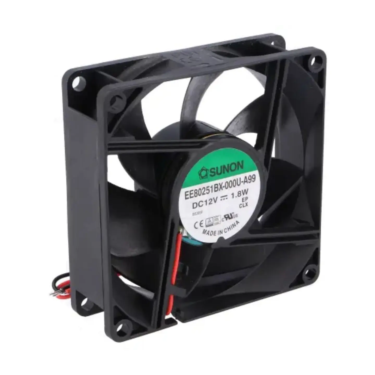 Ventoinha 12VDC 80x80x25mm 2 Fios EE80251BX-000U-A99 SUNON 1