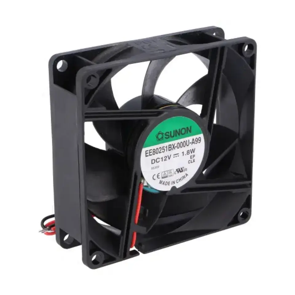 Ventoinha 12VDC 80x80x25mm 2 Fios EE80251BX-000U-A99 SUNON 1