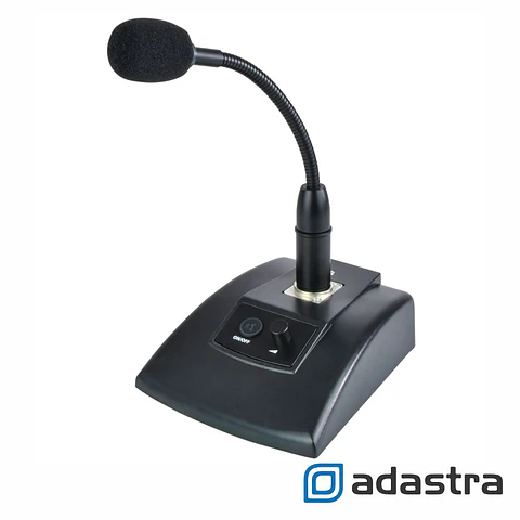 Microfone Conferência Condensador Com Base XLR ADASTRA