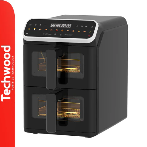 Fritadeira S/ Óleo Digital C/ Dupla Resistências 3000W 11,2L