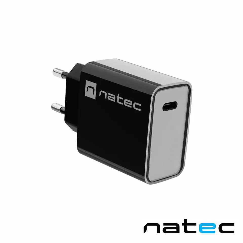 Alimentador RIBERA 1X USB-C 20W Preto NATEC 1