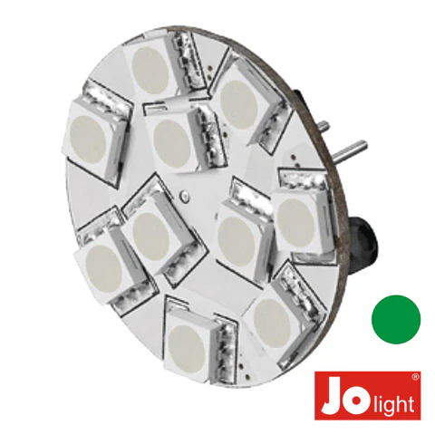 LÂMPADA G4 2.2W 12V 10 LEDS VERDE JOLIGHT