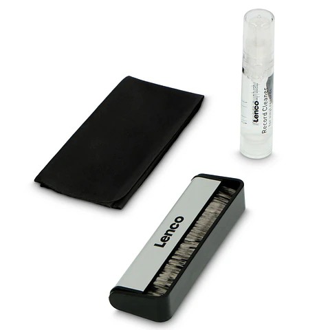 Kit Limpeza Vinil 3 em 1 com Escova Carbono LENCO