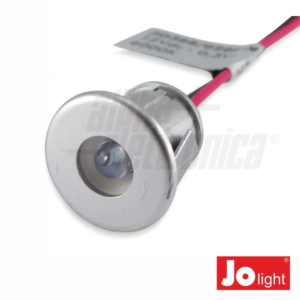 FOCO LED 0.3W 12V 18MM BRANCO FRIO P/ ENCASTRAR IP20 JOLI 1
