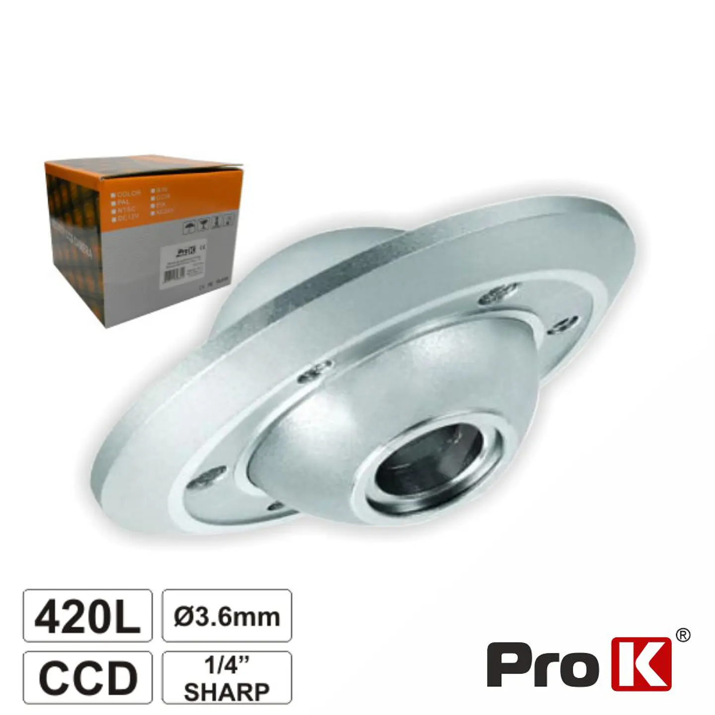 CÂMARA VIGILÂNCIA CCD CORES 420L 1/4
