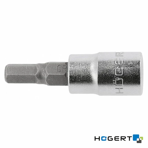 Chave de Caixa C/ Bit Hexagonal 8mm 1/4 HOGERT