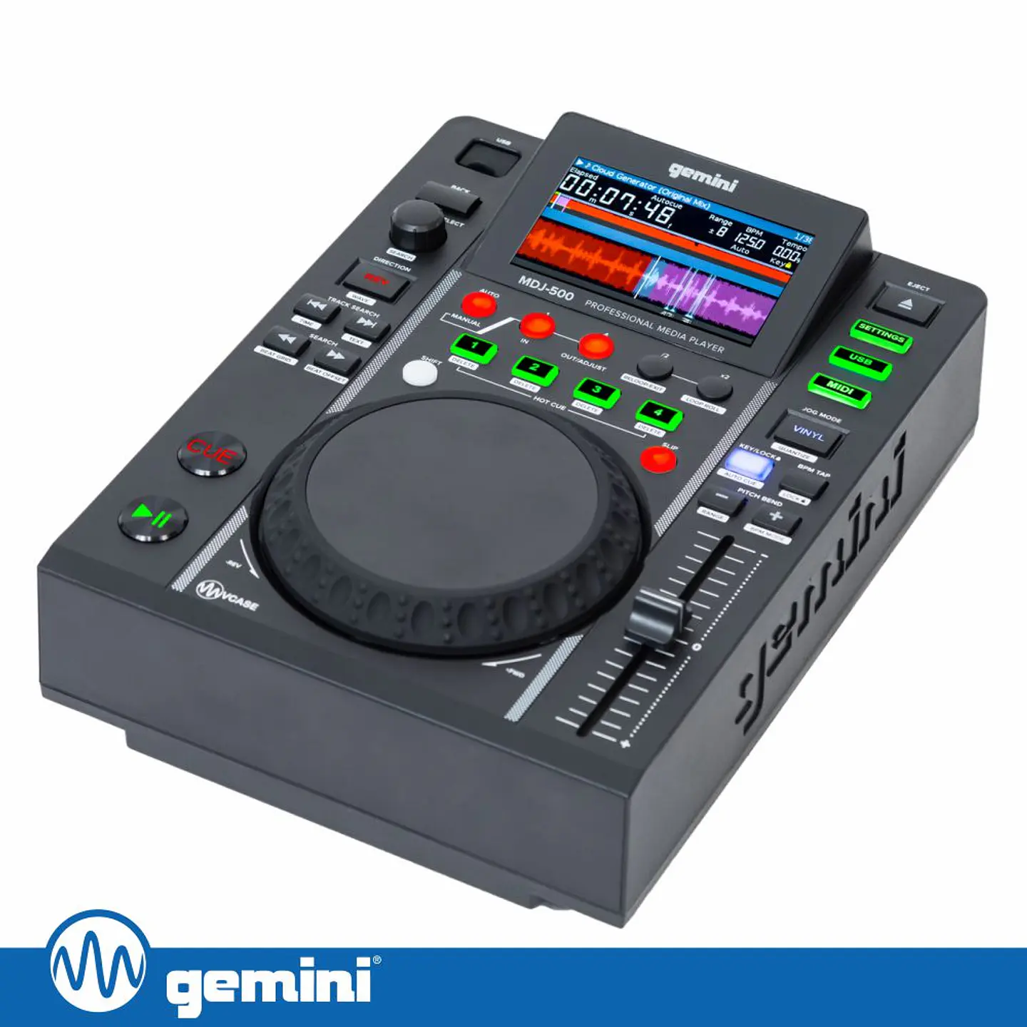 Leitor DJ Profissional C/ LCD e USB GEMINI 1