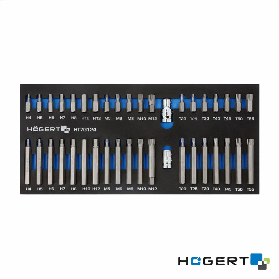 Conjunto de 40 Pontas em Inserção de Espuma HOGERT 1