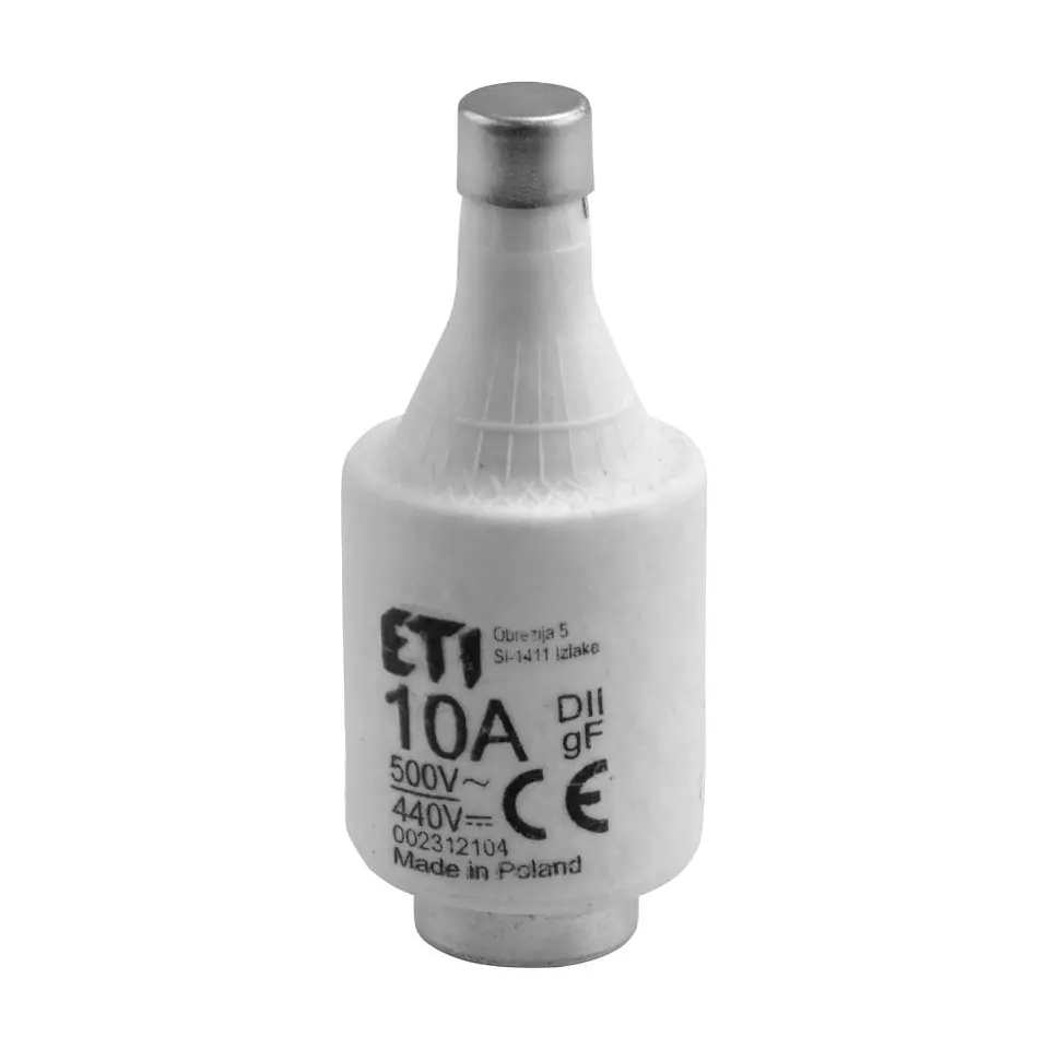 Conjunto de 2x Fusíveis Cerâmicos D02 10A 500V VIRONE 1