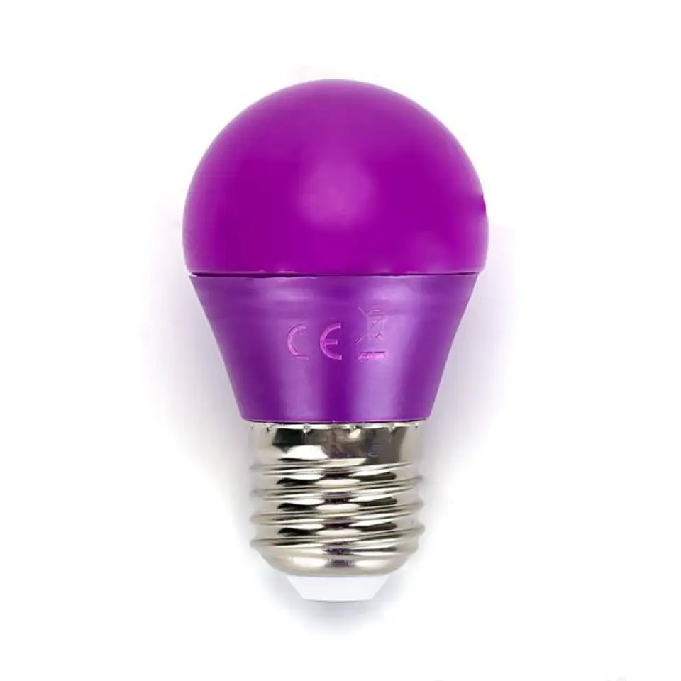Lâmpada E27 4W= 30W 230V LED Roxo 1