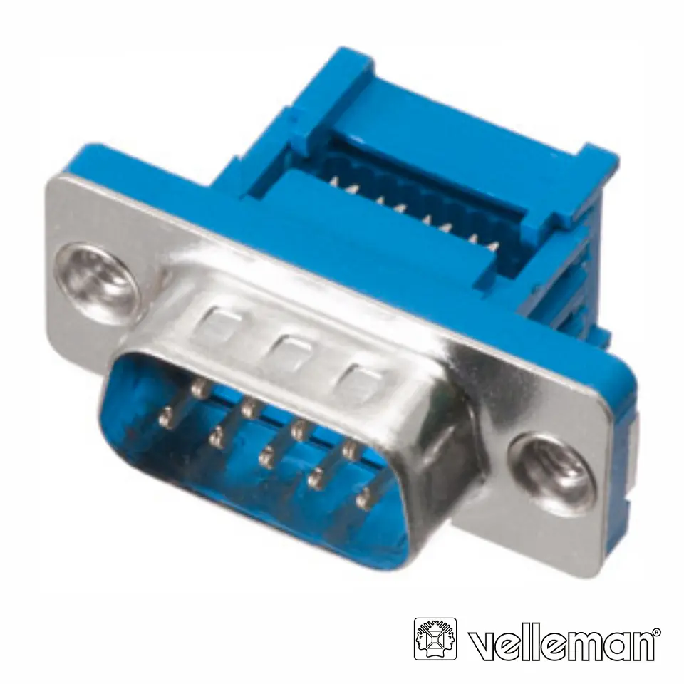 FICHA D-SUB 9P MACHO P/ FLAT CABLE 1