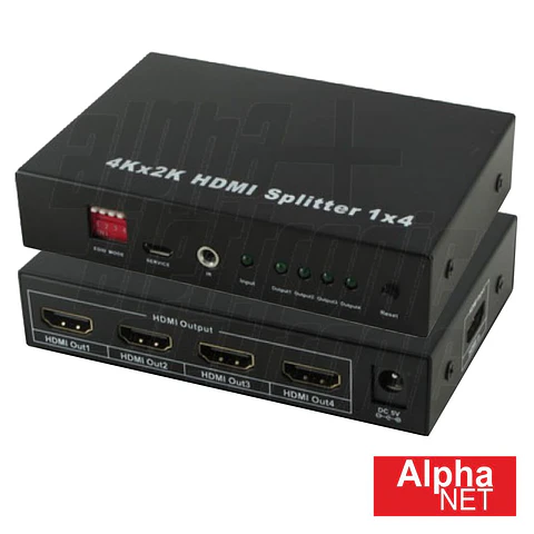DISTRIBUIDOR HDMI 1 ENTRADA 4 SAÍDAS SMART EDID