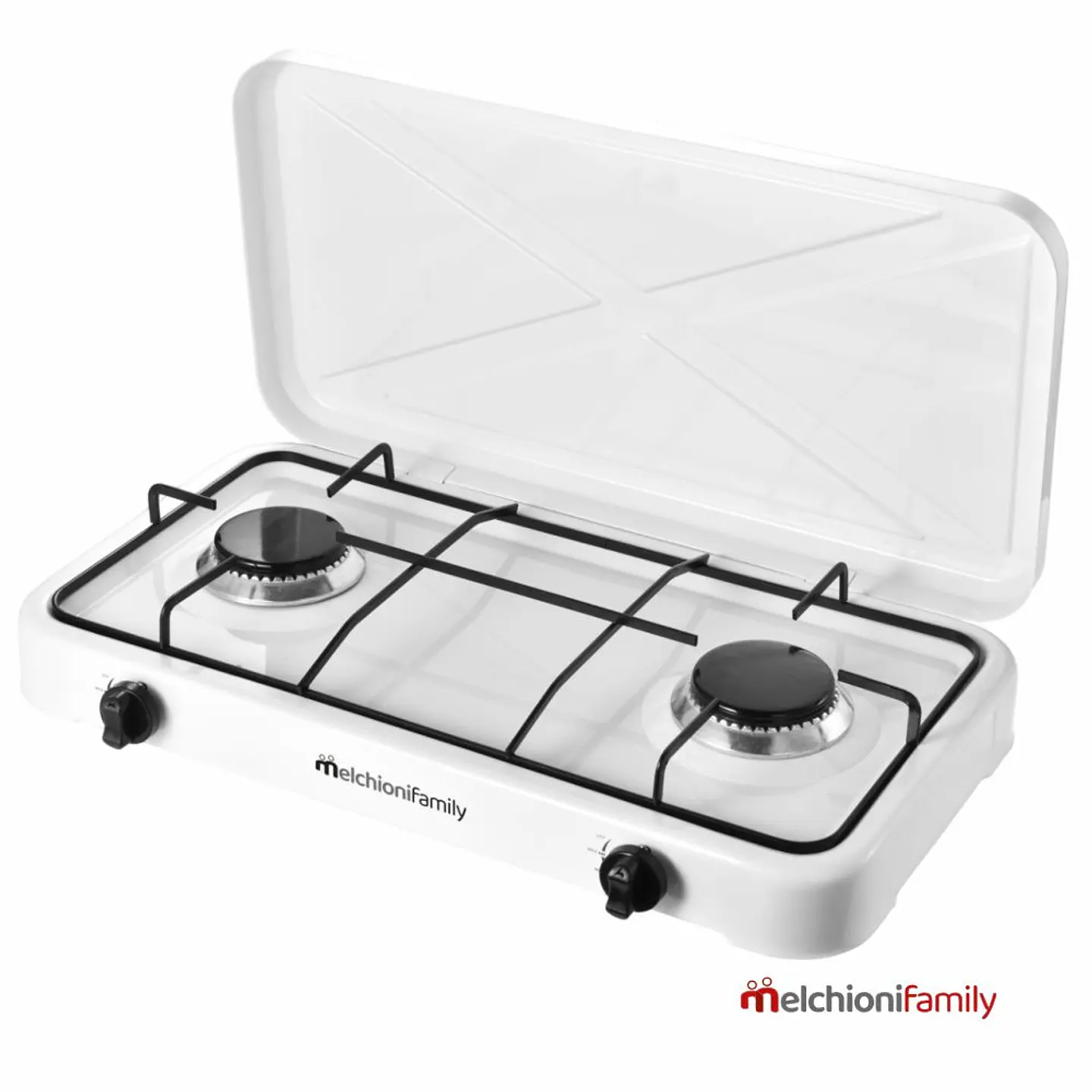 Fogão Gás Com 2 Queimadores Branco MelchioniFamily 1