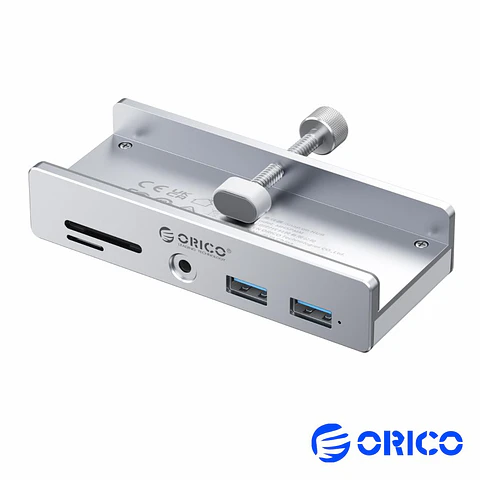Hub USB 5 Portas USB 3.0/Jack/SD C/ Grampo De Fixação ORICO