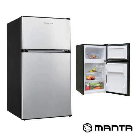 Frigorífico C/ Compressor 88L Cinzento/Preto MANTA