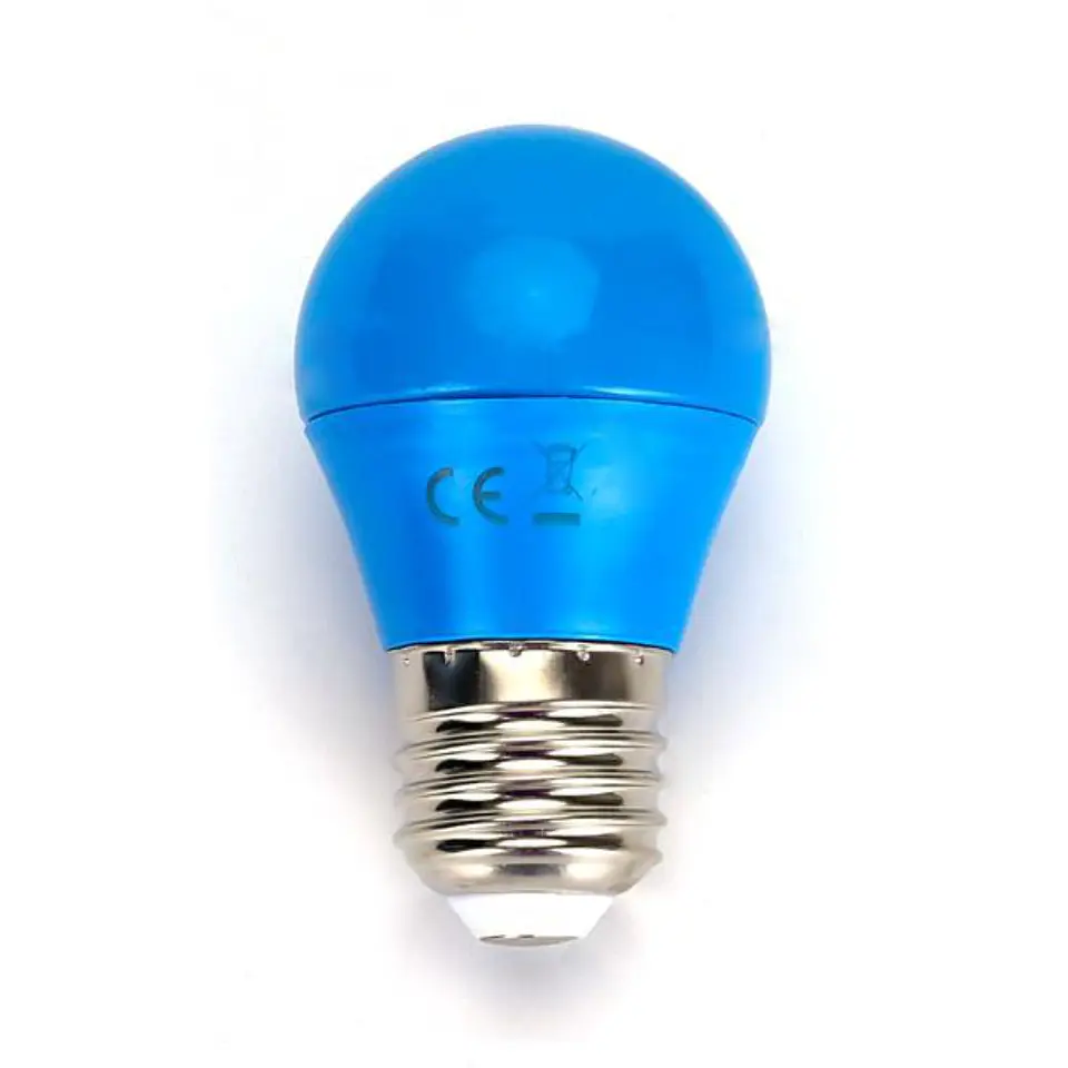 Lâmpada E27 4W= 30W 230V LED Azul 1