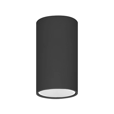 Candeeiro Teto/Parede Redondo 50W 56mm Preto ADVITI