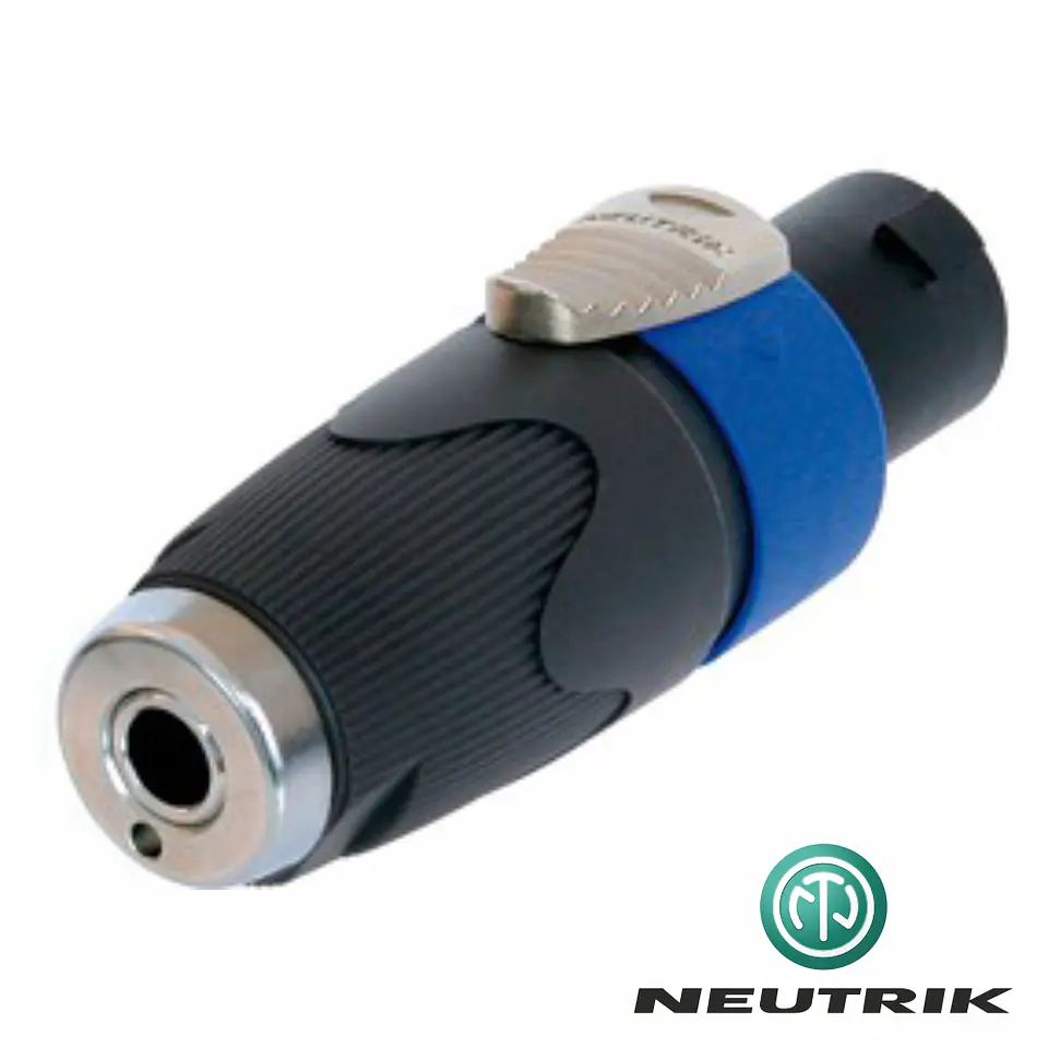 FICHA ADAPTADORA SPEAKON 4P MACHO / JACK FÊMEA NEUTRIK 1