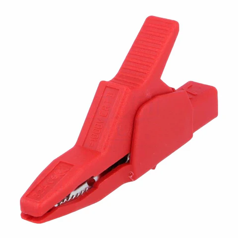 Pinça Crocodilo Vermelha 34A 30mm