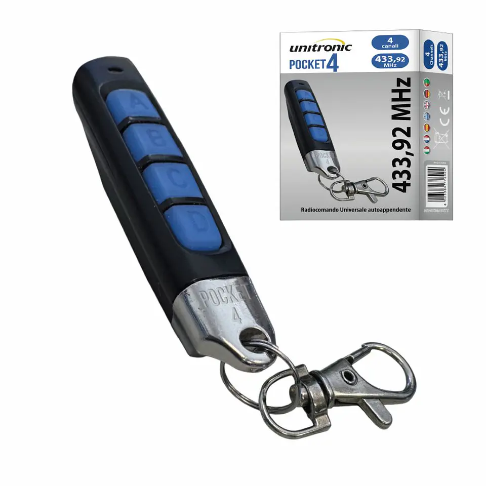 Comando Garagem Universal 4 Canais 433mhz 1
