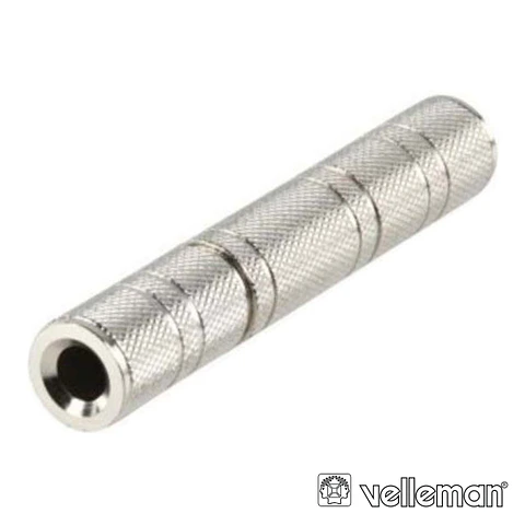FICHA ADAPTADORA JACK 6.35MM FÊMEA / JACK 6.35MM FÊMEA