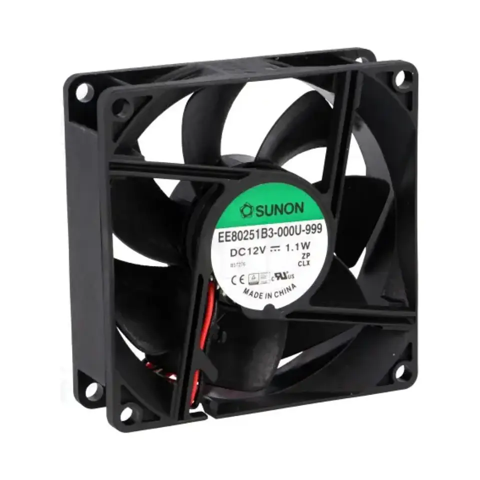Ventoinha 12VDC 80x80x25mm 2 Fios EE80251B3-000U-999 SUNON 1
