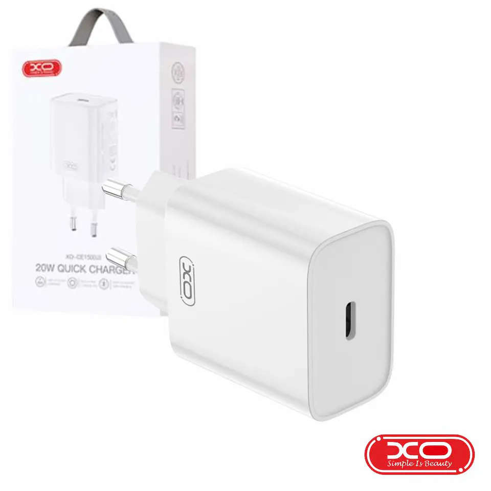 Alimentador 1 USB-C PD 20W Branco XO 1