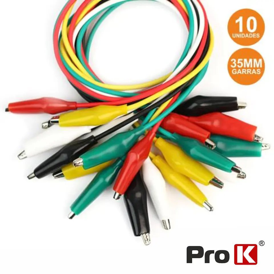 CONJUNTO 10 FIOS C/ GARRAS CROCODILO VÁRIAS CORES PROK 1