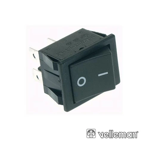 INTERRUPTOR BASCULANTE 10A-250V DPST ON-OFF VELLEMAN