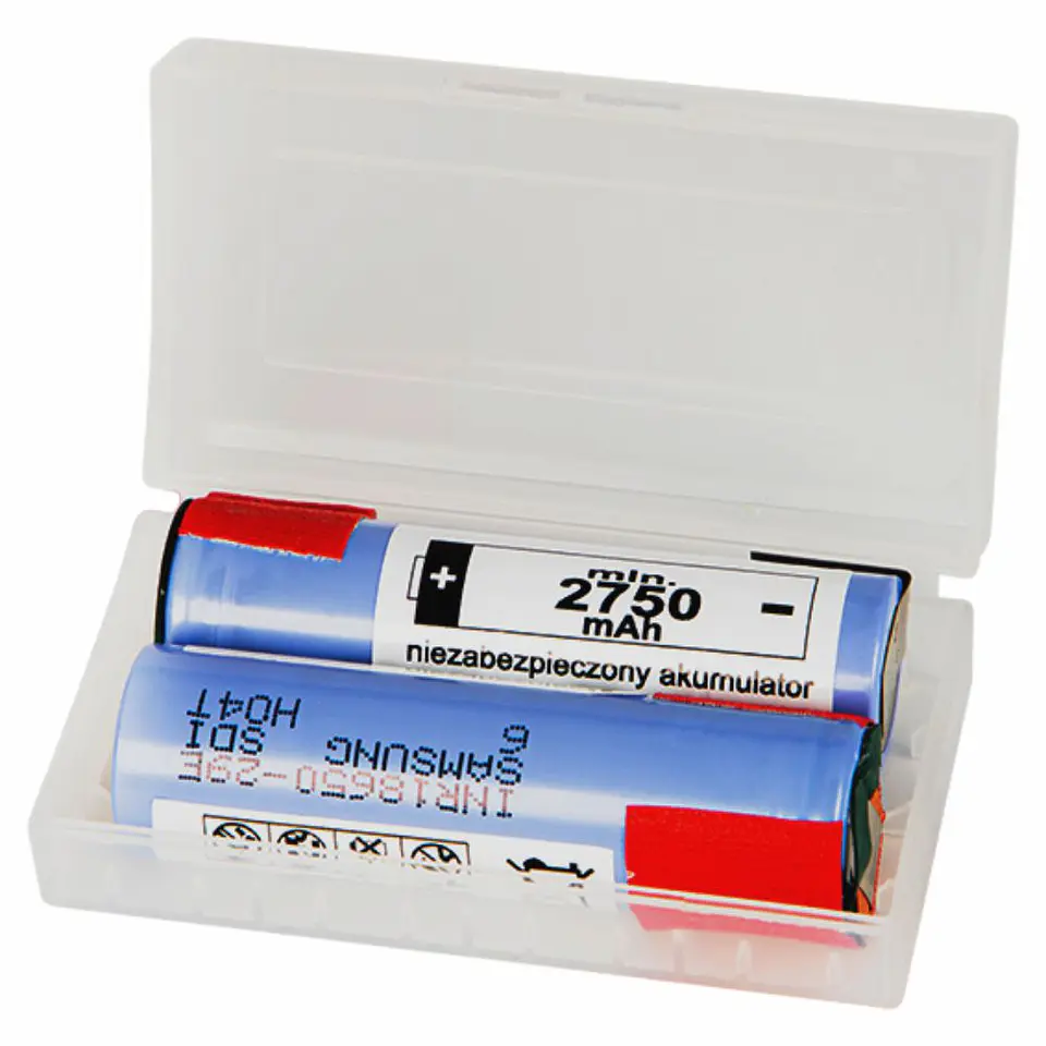 Bateria Lítio 18650 3.7V 2750MA C/ Patilhas Pack 2un SAMSUNG 1
